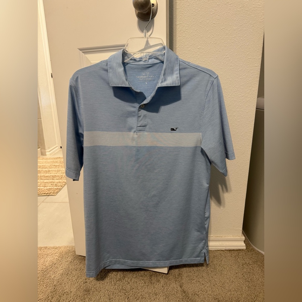 Vineyard Vines Men's Blue Polo Shirt small